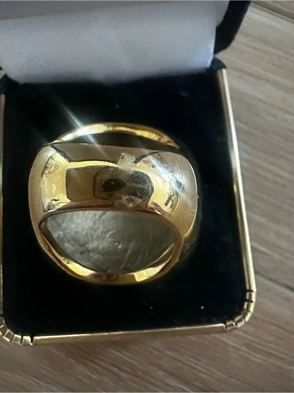 Jimmy Crystal Gold Plated 80s Ring 6